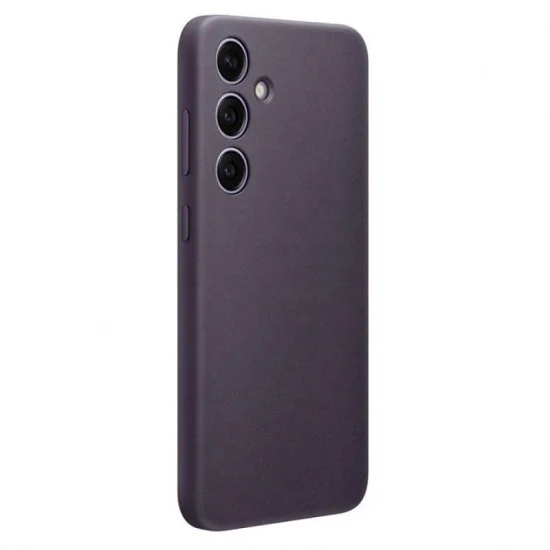 Cover Samsung S24 Vegan Leather Case &ndash; Dark Violet